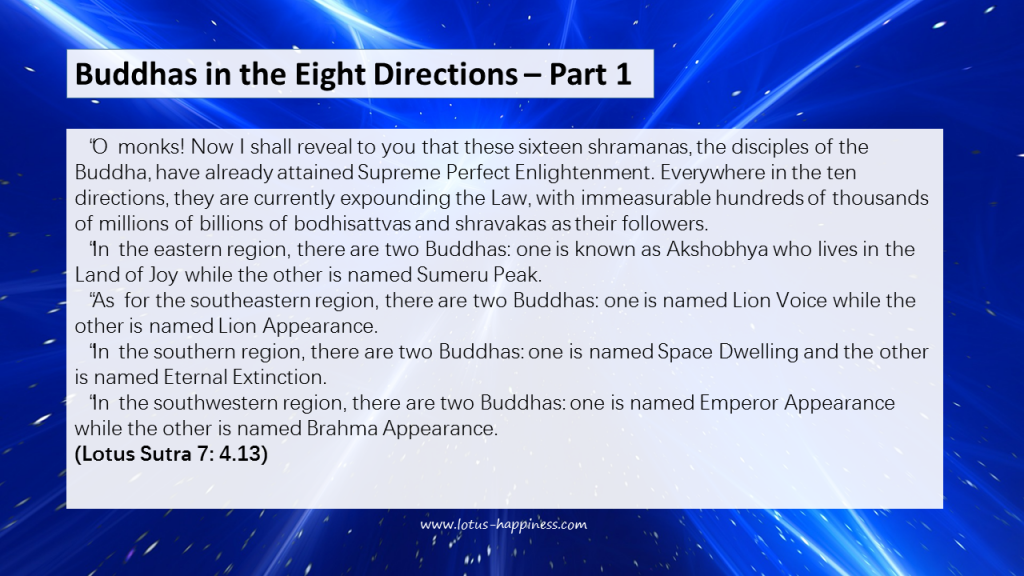 Buddhas in the Eight Directions – Part 1