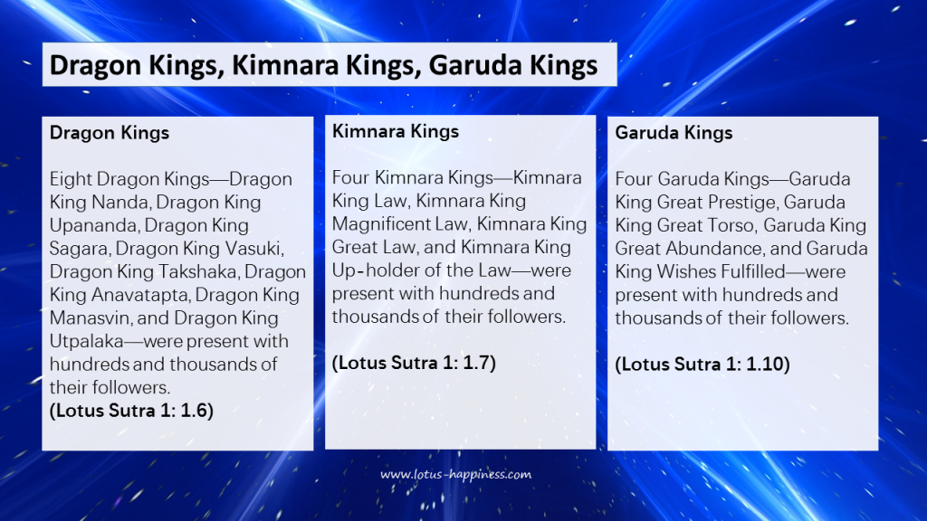 Dragon Kings, Kimnara Kings, Garuda Kings
