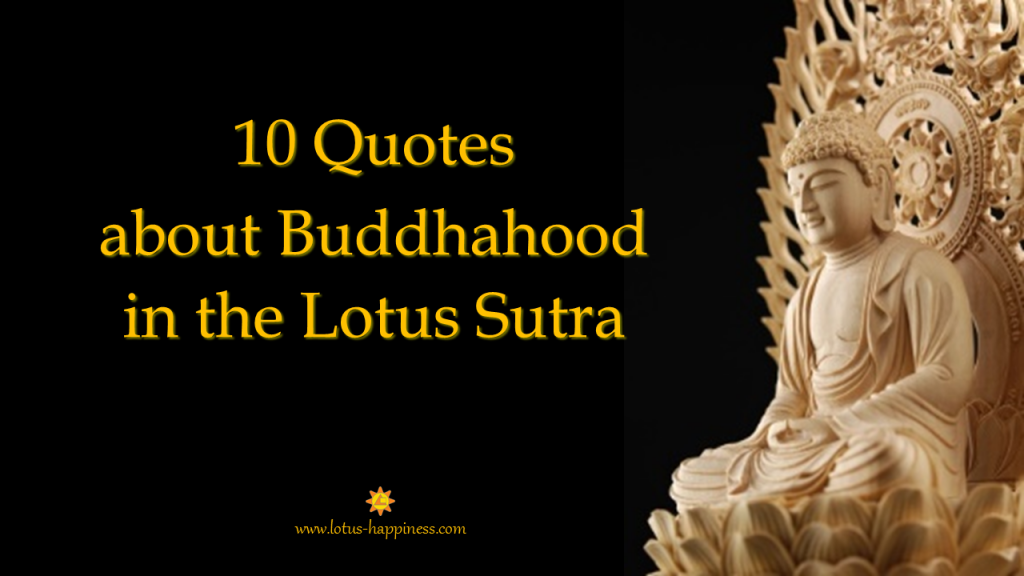 10 Quotes about Buddhahood in the Lotus Sutra