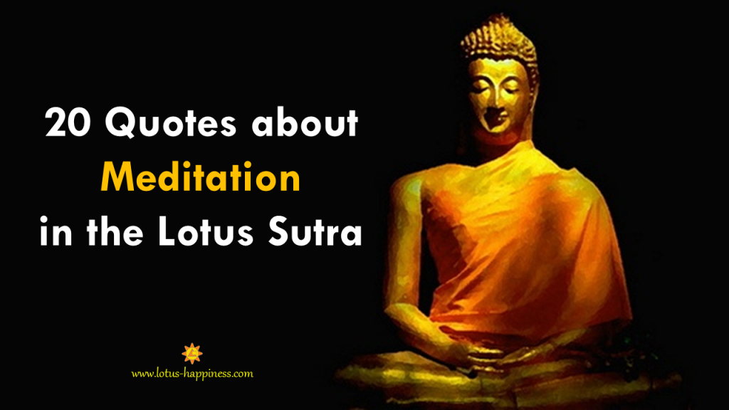 20 Quotes about Meditation in the Lotus Sutra