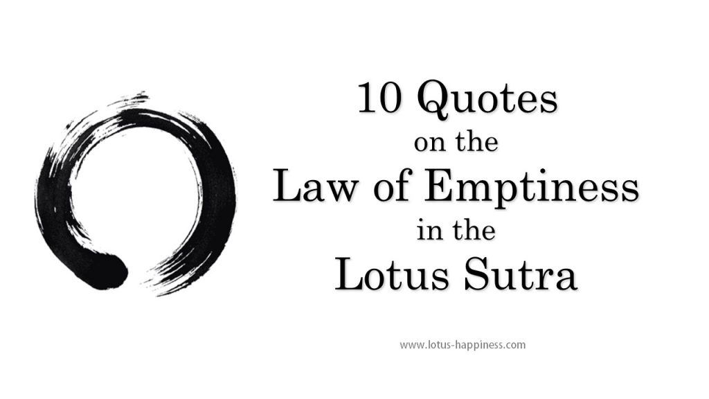 Law of Emptiness in the Lotus Sutra